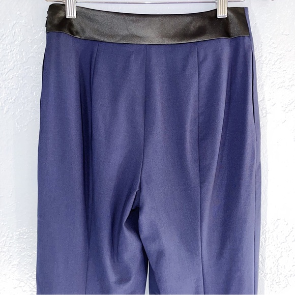 Tory Burch Navy Skylar Tuxedo Pants Size 2 - Picture 4 of 9